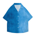 Gradient Wood Texture Japanese Style Camp Shirt