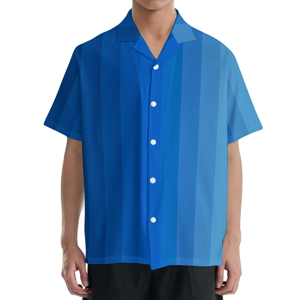Stripes Japanese Style Camp Shirt