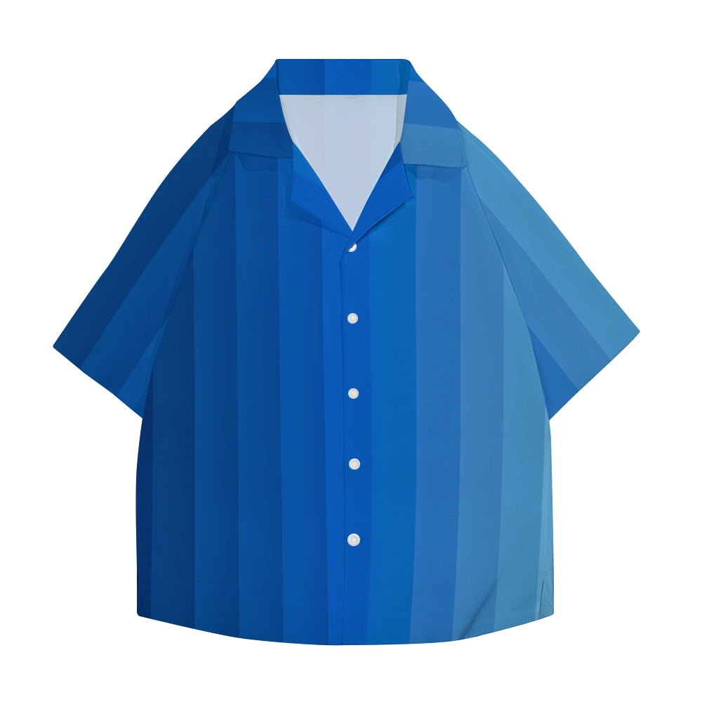 Stripes Japanese Style Camp Shirt