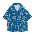 Face Line Japanese Style Camp Shirt
