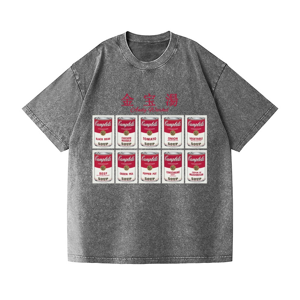 Andy Warhol Vintage Wash Japanese Design T-Shirt