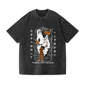 Pumpkin Goast Vintage Wash Japanese Design T-Shirt