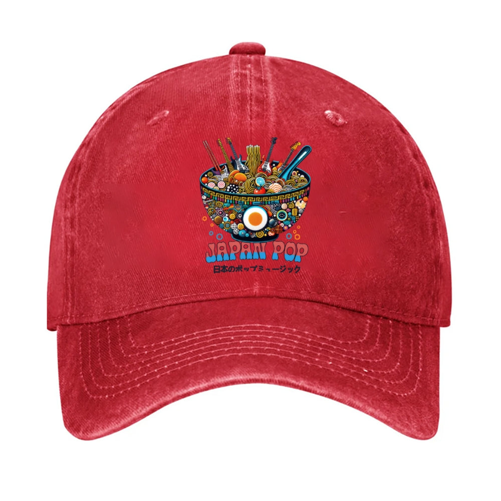 Japan Pop Ramen Vintage Cotton Cap