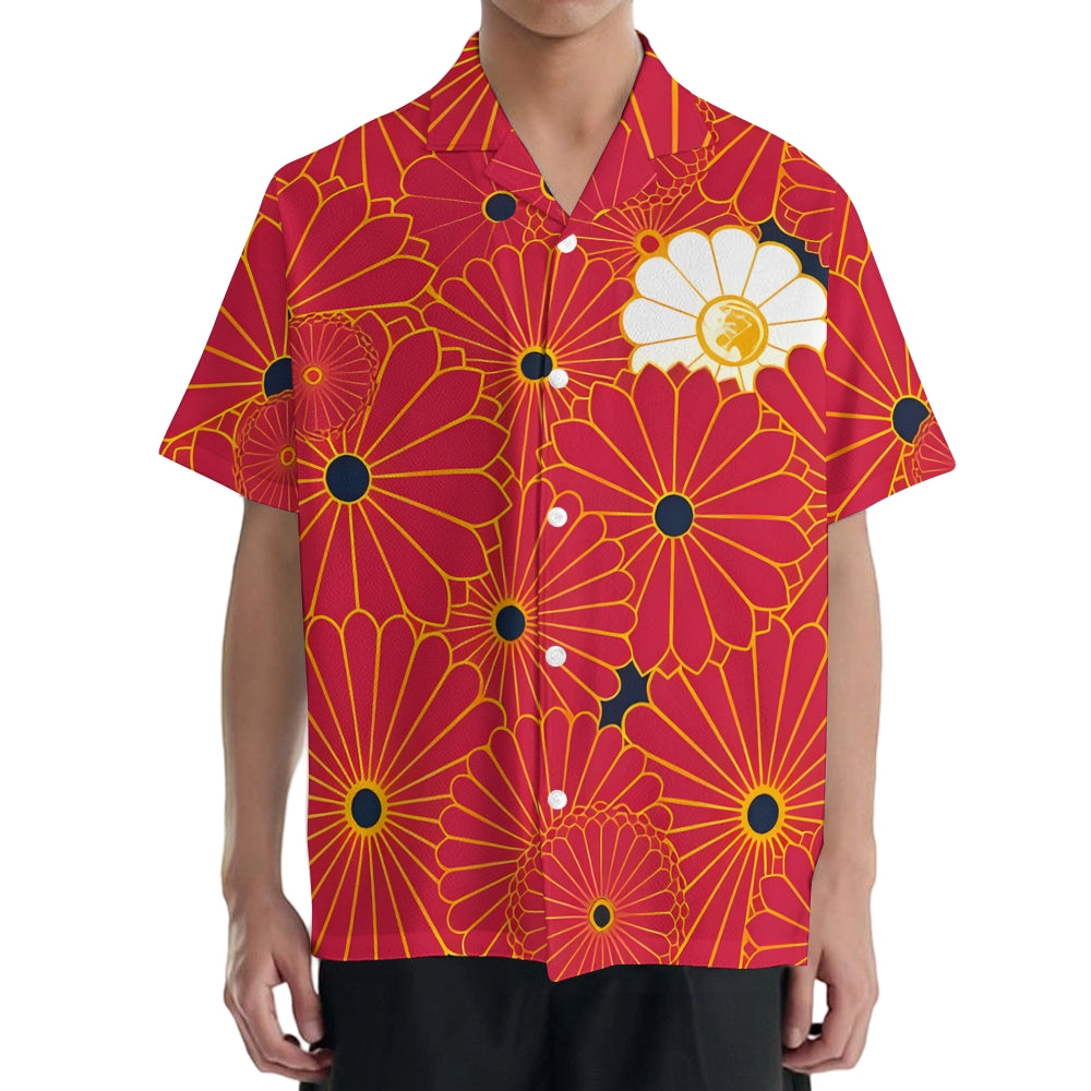 Gokudo Flowers Japanese Style Camp Shirt
