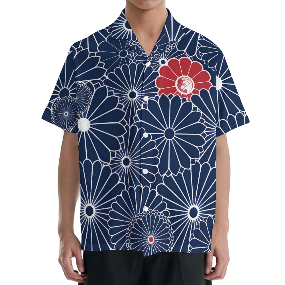 Gokudo Flowers Japanese Style Camp Shirt