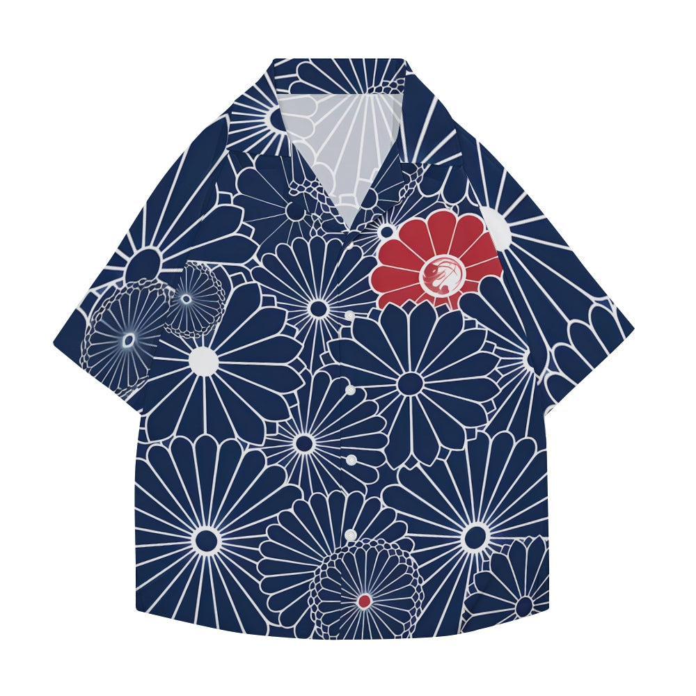 Gokudo Flowers Japanese Style Camp Shirt