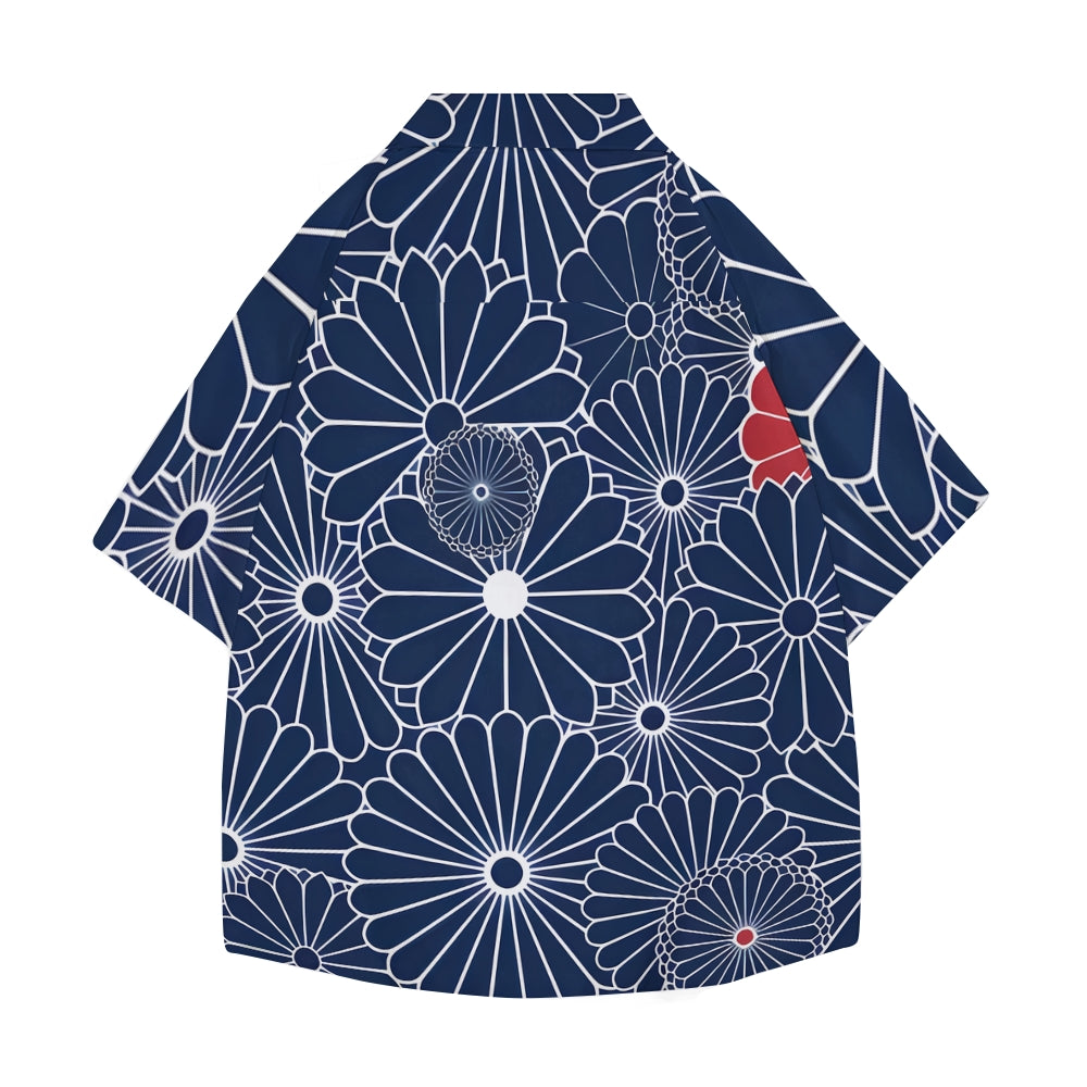 Gokudo Flowers Japanese Style Camp Shirt