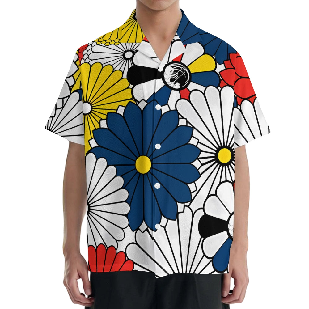 Gokudo Flowers Japanese Style Camp Shirt