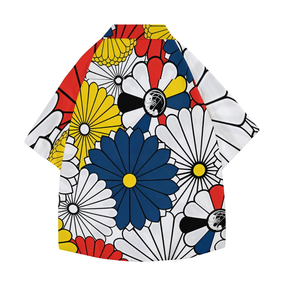 Gokudo Flowers Japanese Style Camp Shirt