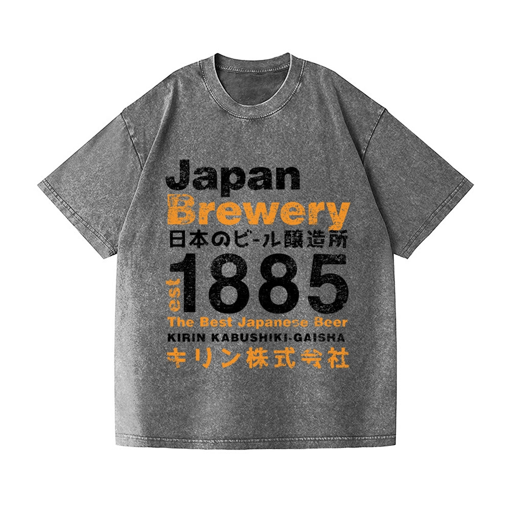 Japan Brewery Vintage Wash Japanese Design T-Shirt