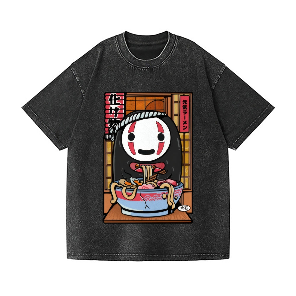 Spirited Ramen Vintage Wash Japanese Design T-Shirt