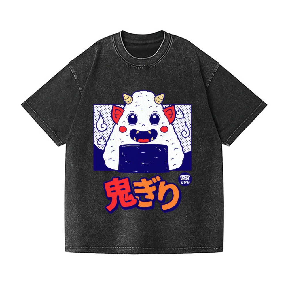 Oni Giri Vintage Wash Japanese Design T-Shirt