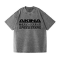Akina Speed Stars Vintage Wash Japanese Design T-Shirt