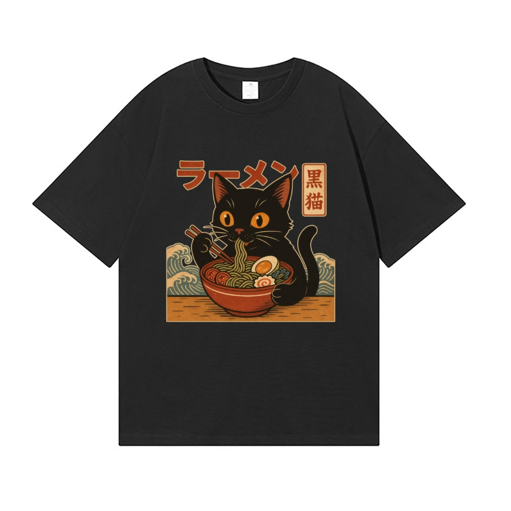 Ramen Cat Japanese Style Classic Tee