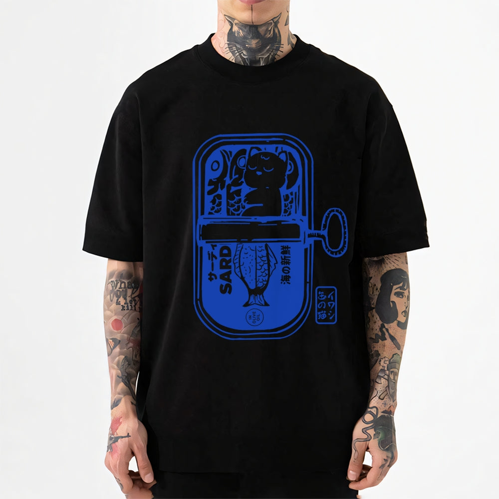 Sardine Cat Japanese Style Classic Tee