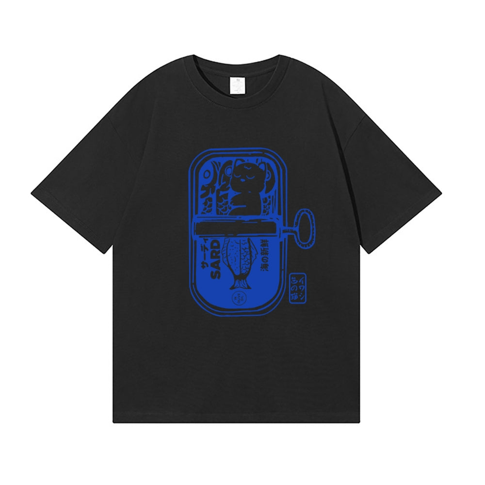 Sardine Cat Japanese Style Classic Tee