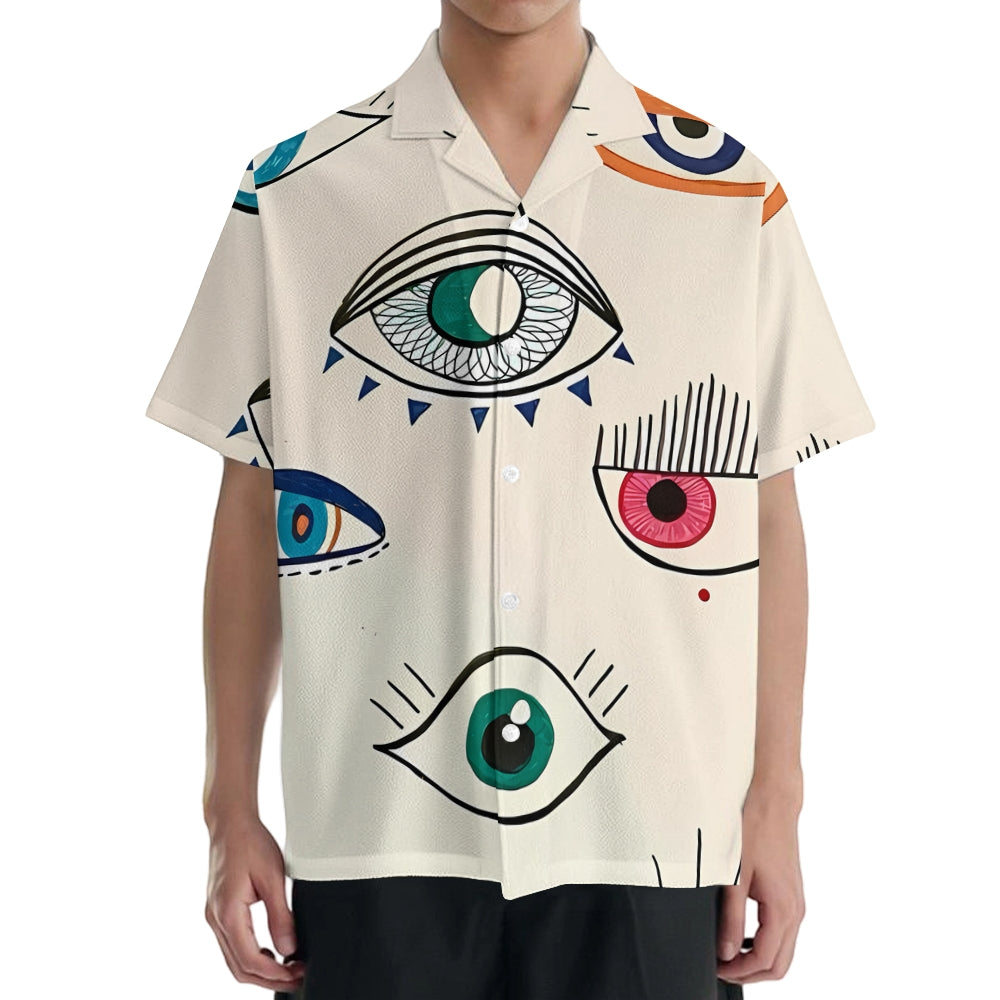 Eyes Japanese Style Camp Shirt