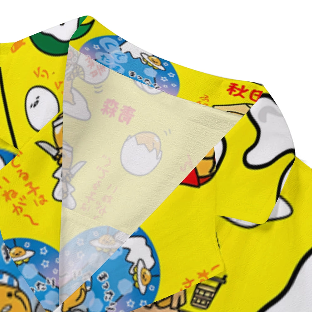Japan Map Japanese Style Camp Shirt