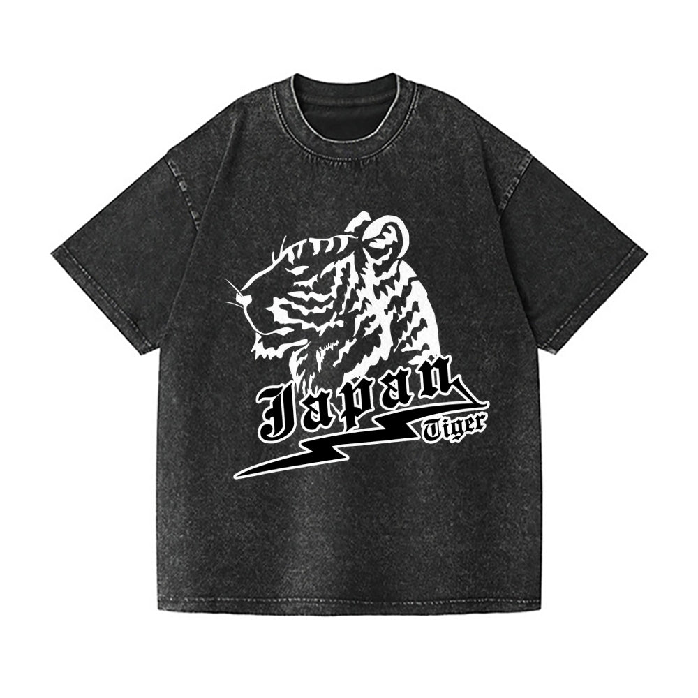 Japan Tiger Vintage Wash Japanese Design T-Shirt