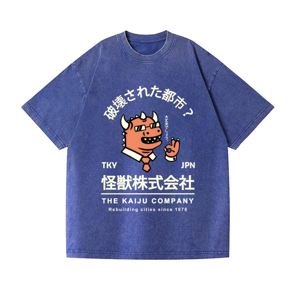 The Kaiju Company Vintage Wash Japanese Design T-Shirt