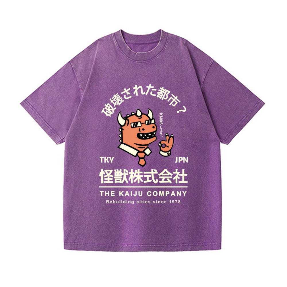 The Kaiju Company Vintage Wash Japanese Design T-Shirt