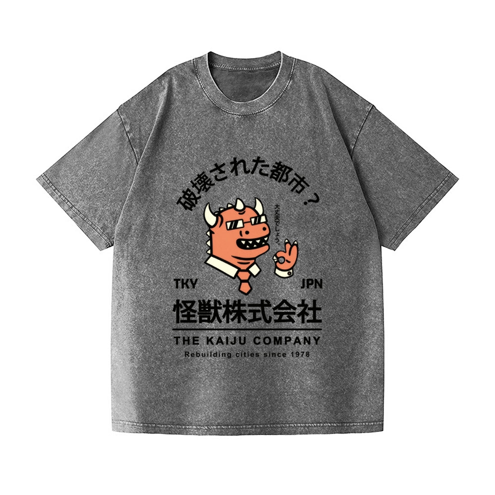 The Kaiju Company Vintage Wash Japanese Design T-Shirt
