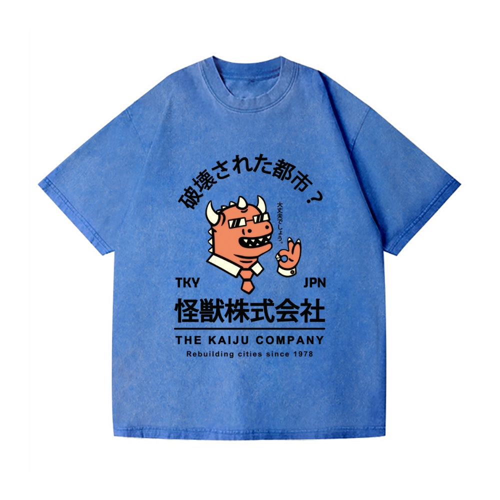 The Kaiju Company Vintage Wash Japanese Design T-Shirt