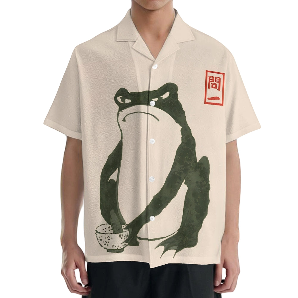 Frog Japanese Style Camp Shirt