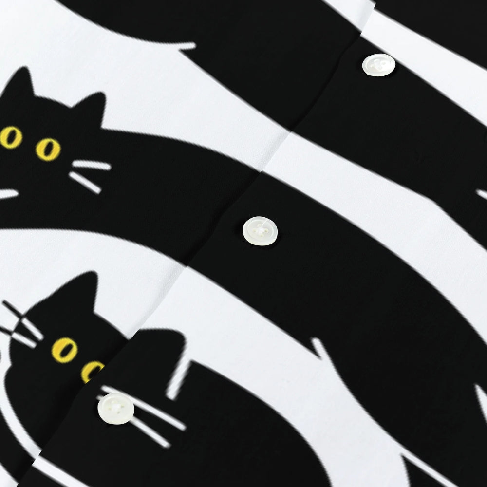 Free Wifi Cat Japanese Style Camp Shirt