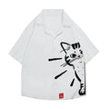 Cat Japanese Style Camp Shirt