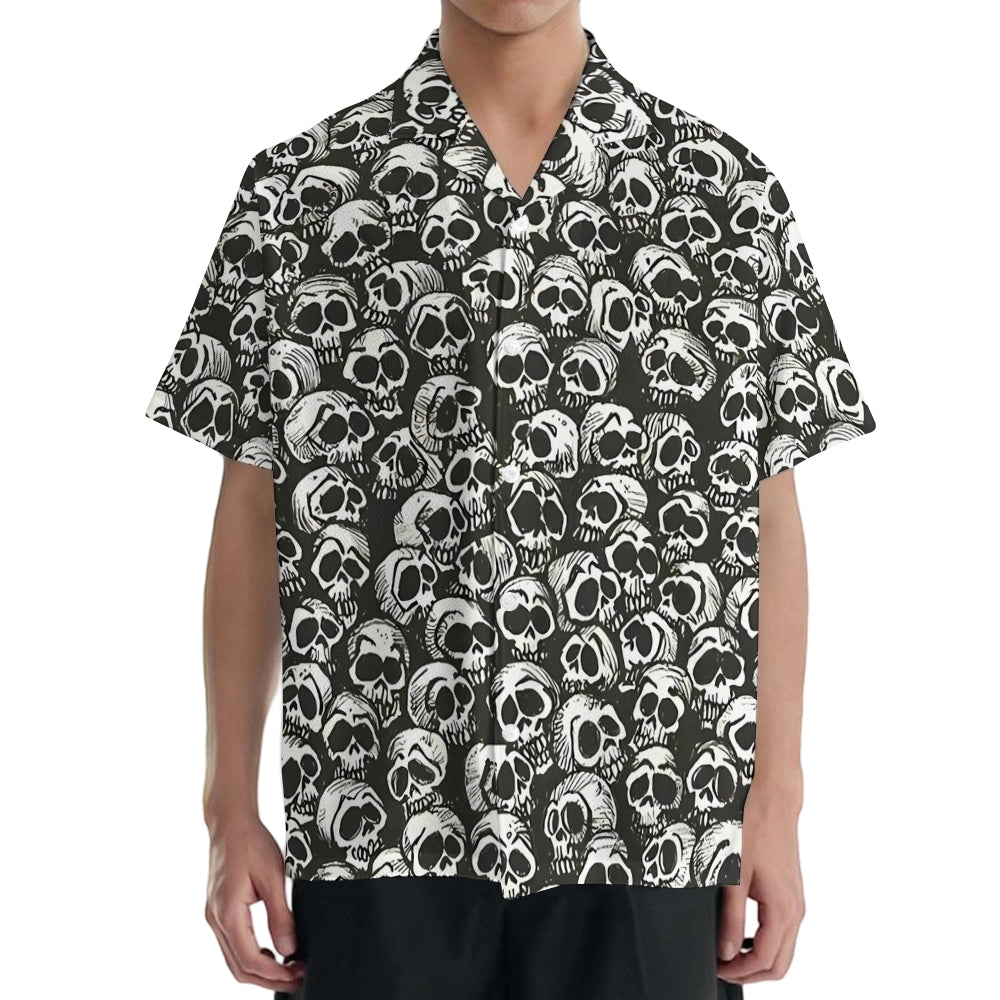 Skull Japanese Style Camp Shirt