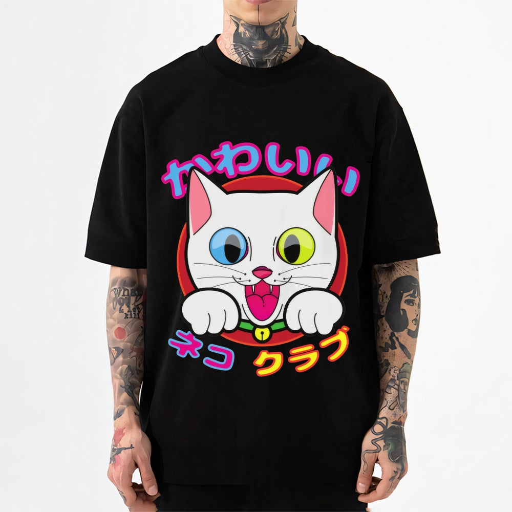 Cute Cat Club - Snowball Japanese Style Classic Tee