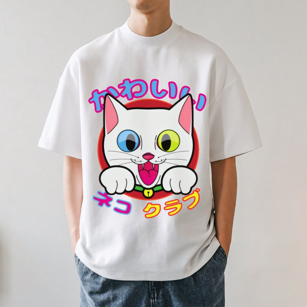 Cute Cat Club - Snowball Japanese Style Classic Tee