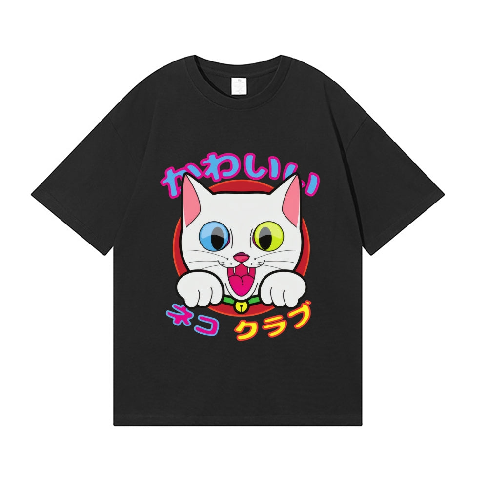 Cute Cat Club - Snowball Japanese Style Classic Tee