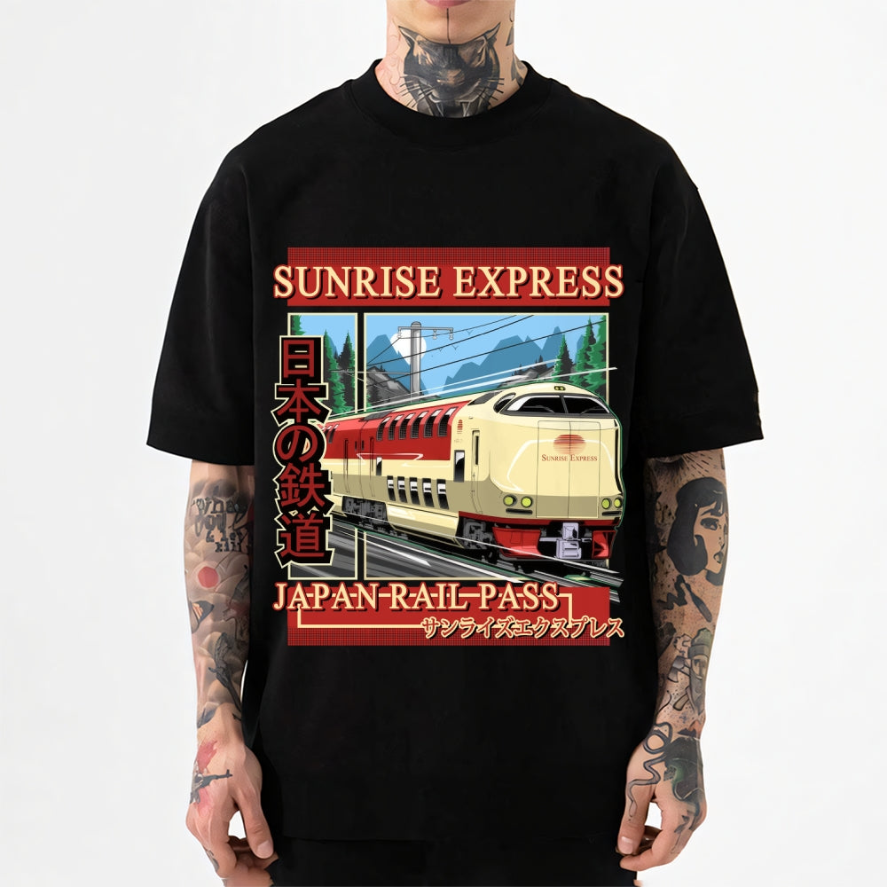 Sunrise Express Train Japanese Style Classic Tee