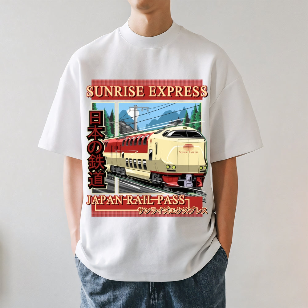 Sunrise Express Train Japanese Style Classic Tee