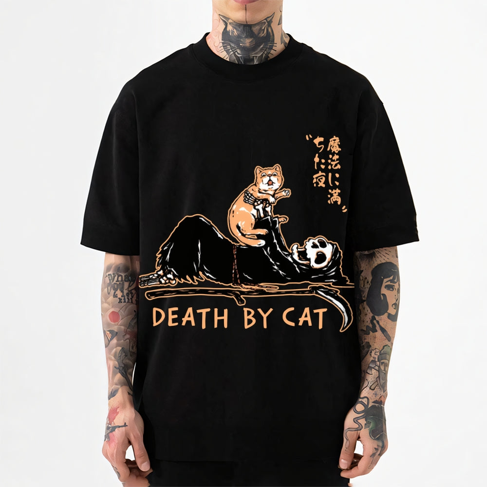 Death by Cat Japanese Style Classic Tee