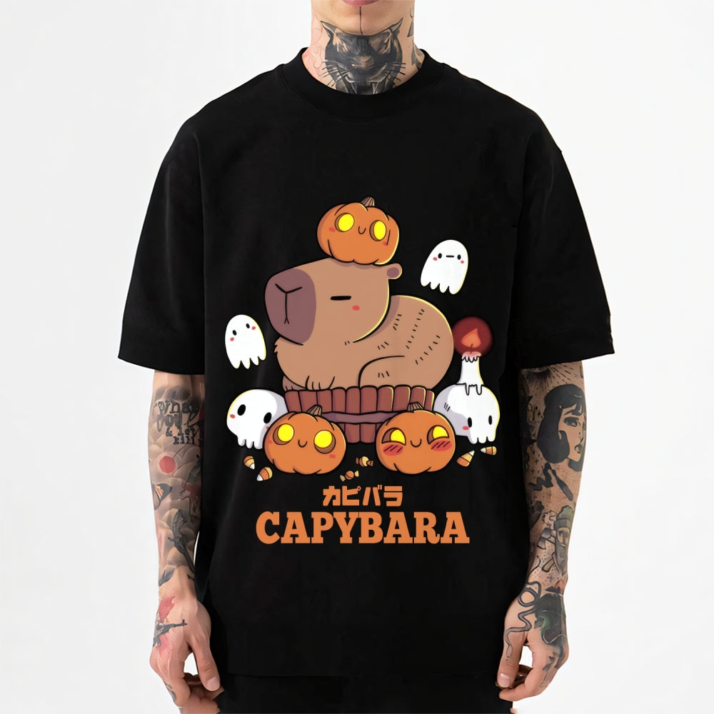 Halloween Capybara Japanese Style Classic Tee