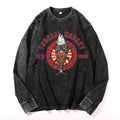 Tsukiji Giant Tuna Vintage Cotton Wash Crewneck Long-Sleeve T-Shirt