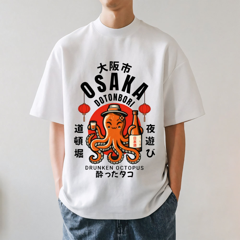 Dotonbori Osaka Japan Drunken Octopus Japanese Style Classic Tee