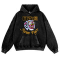 Japan Tiger Original Design Vintage Washed Thick Cotton Hoodie