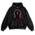 Skull Vintage Washed Thick Cotton Hoodie