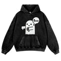 Ghost Vintage Washed Thick Cotton Hoodie