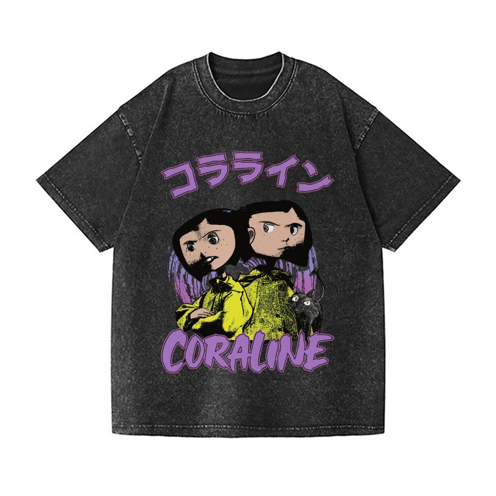 Witch Vintage Wash Japanese Design T-Shirt