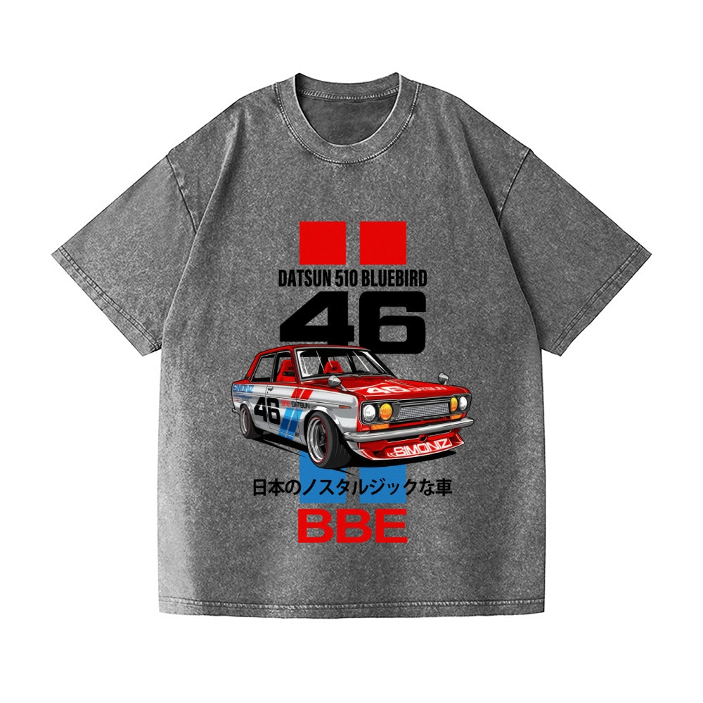 Datsun Car Vintage Wash Japanese Design T-Shirt