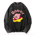 Kirby Vintage Cotton Wash Crewneck Long-Sleeve T-Shirt