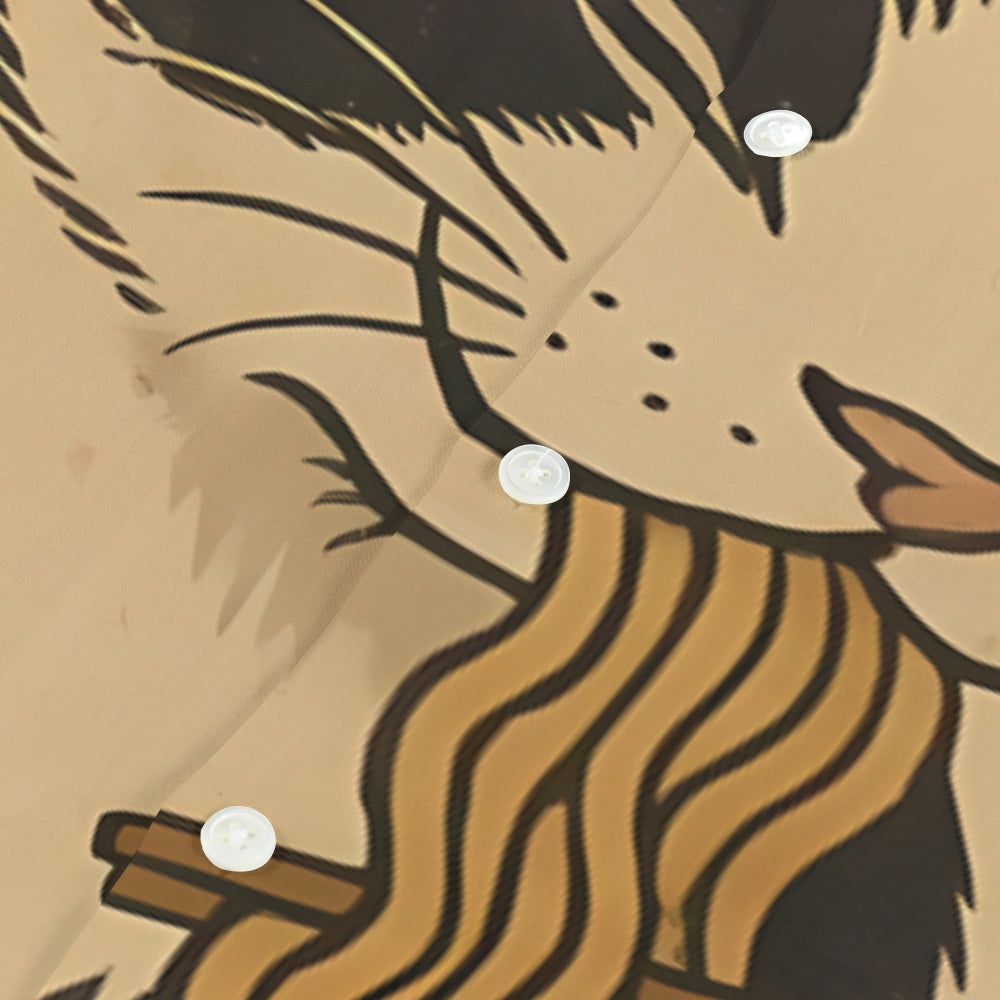 Ramen Cat Japanese Style Camp Shirt