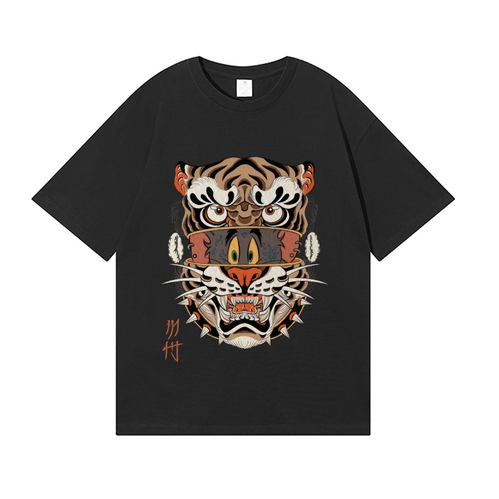 Cat Tiger Tattoo Japanese Style Classic Tee
