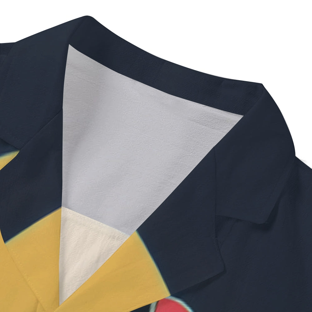 Squid Waves Japanese Style Camp Shirt
