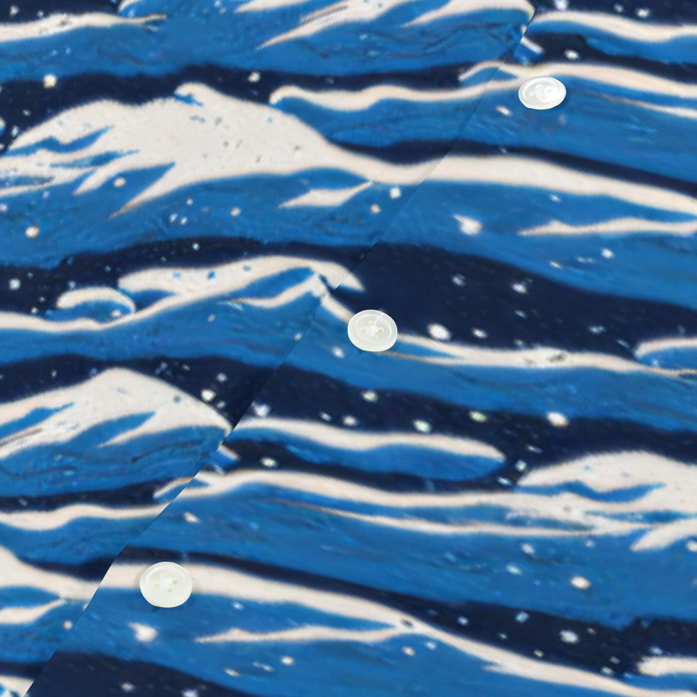 Wave Japanese Style Camp Shirt